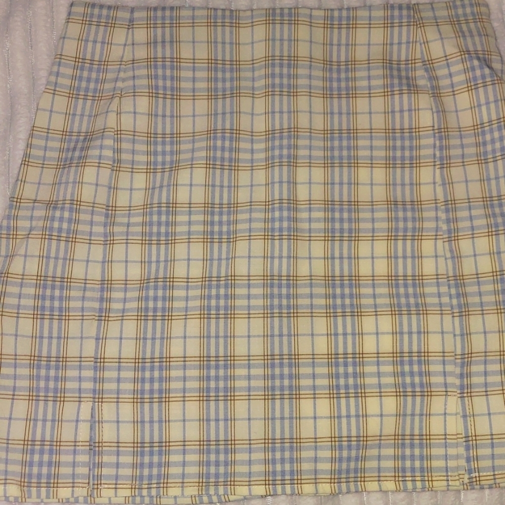 Shein plaid mini skirt